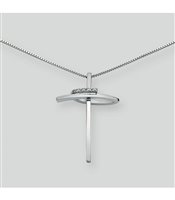 Collana Miluna Donna in Oro bianco Diamante CLD773